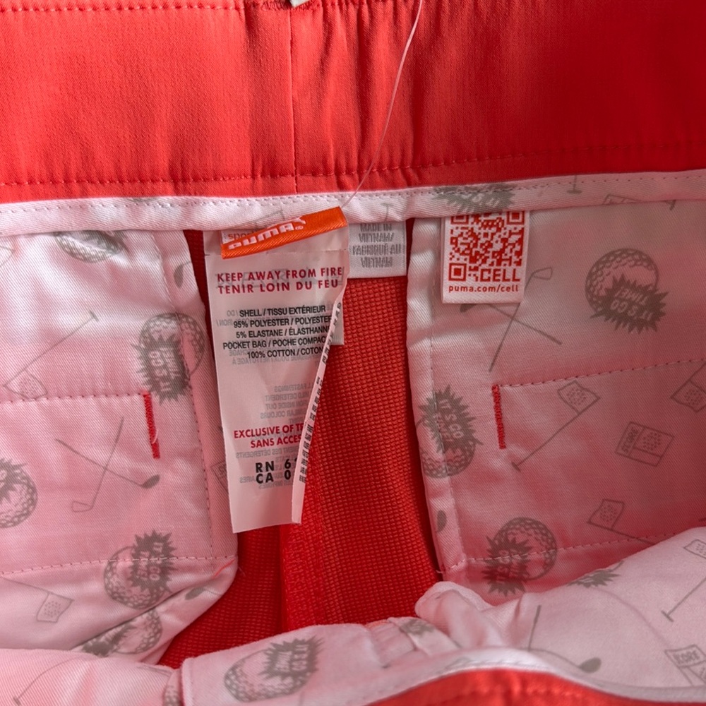 Puma Bright Coral Shorts - Picture 5 of 6